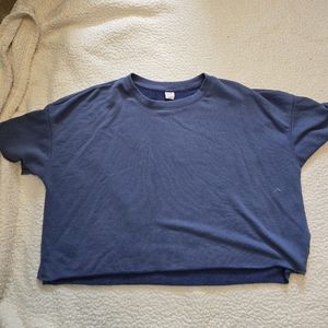 Blue crop top